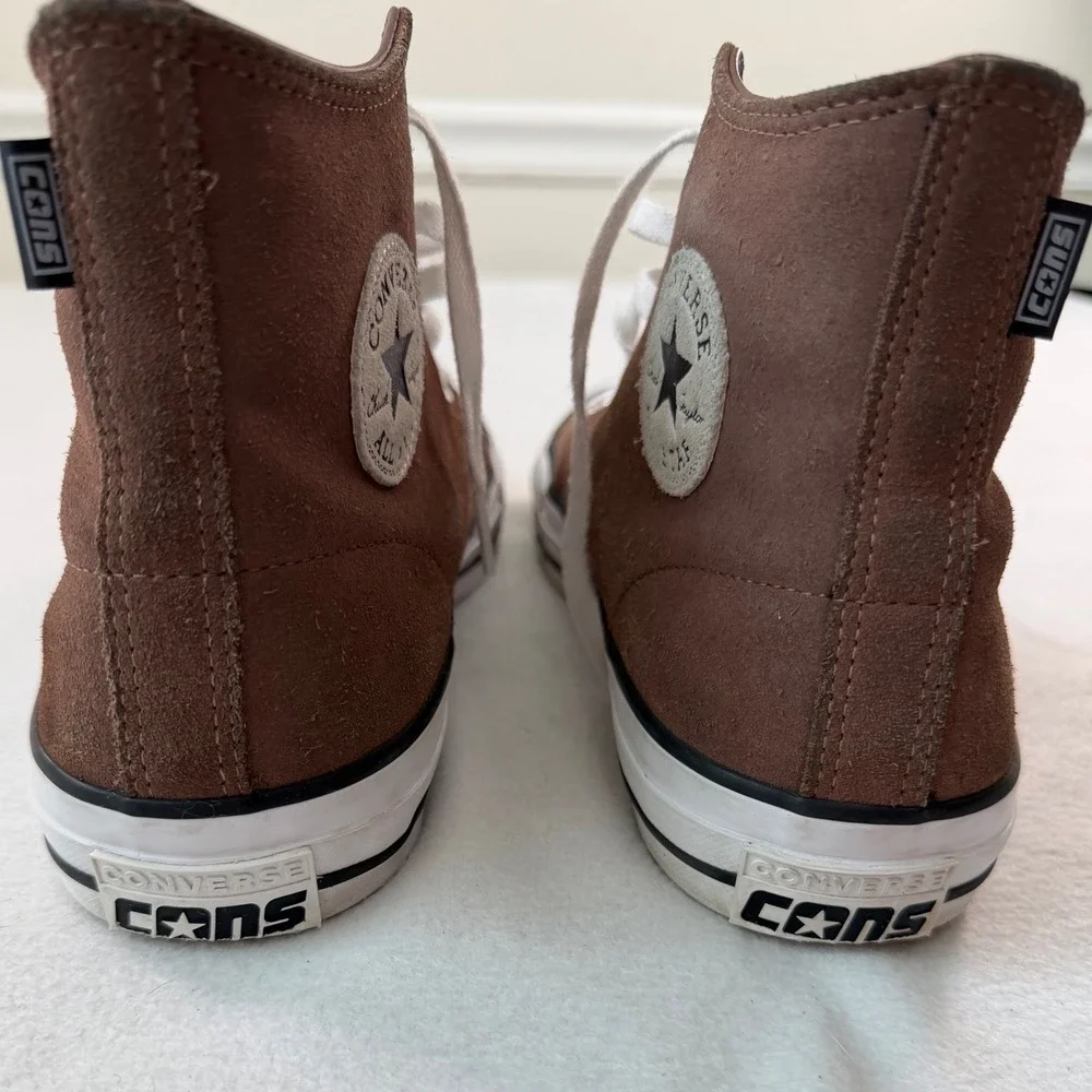 Converse Chuck Taylor All Star CONS Brown Suede High Top Mens 10 Womens 12 - Picture 9 of 14
